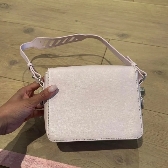 Off-White Binder Clip Flap Bag